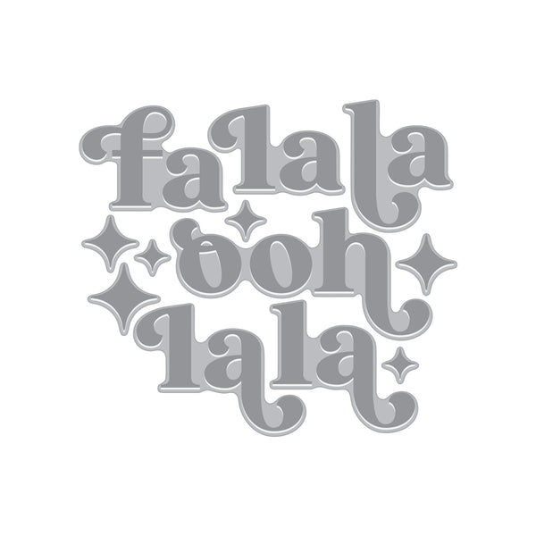 Hero Arts Fa La La Letterpress + Foil Set
