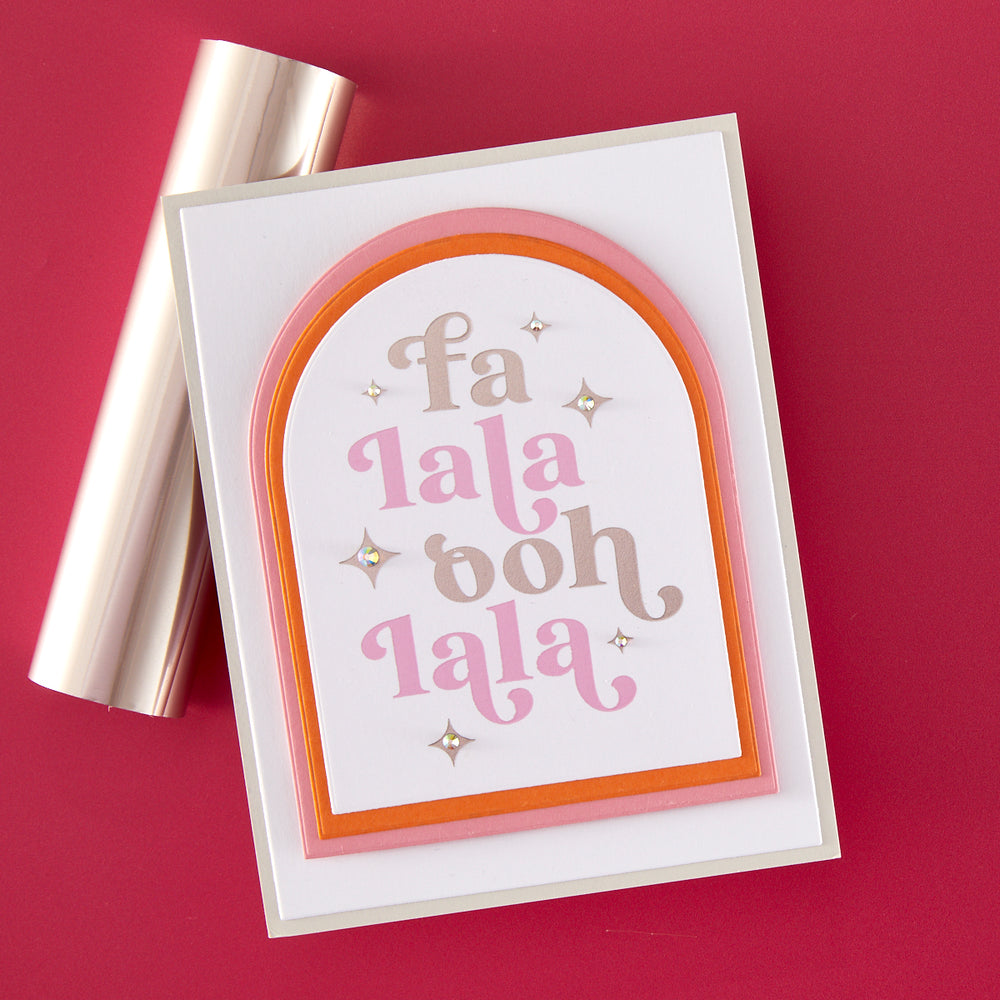 Hero Arts Fa La La Letterpress + Foil Set