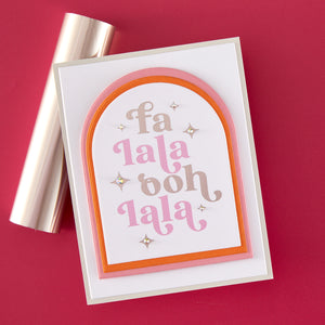 Hero Arts Fa La La Letterpress + Foil Set