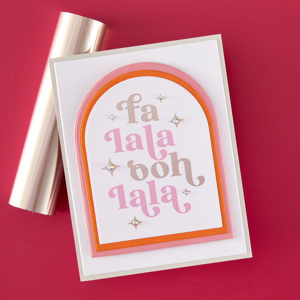 Hero Arts Fa La La Letterpress + Foil Set