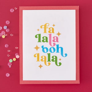 Hero Arts Fa La La Letterpress + Foil Set