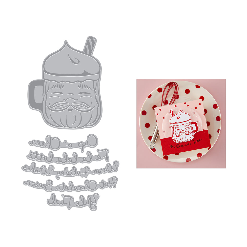 Hero Arts Cup of Cheer Letterpress + Foil Plate