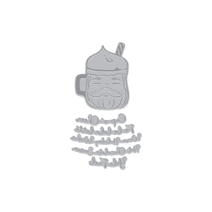 Hero Arts Cup of Cheer Letterpress + Foil Plate