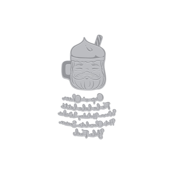 Hero Arts Cup of Cheer Letterpress + Foil Plate