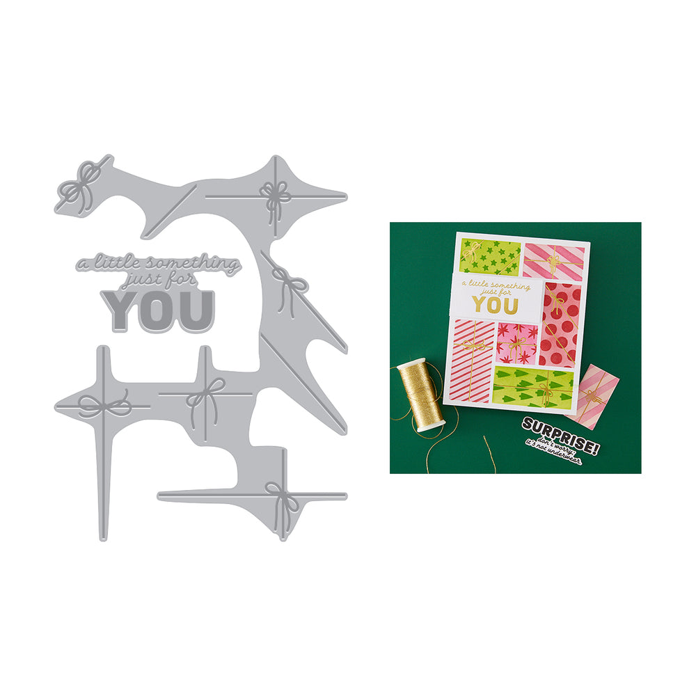 Hero Arts Wrap it Up Letterpress + Foil Plates with Placement Guide