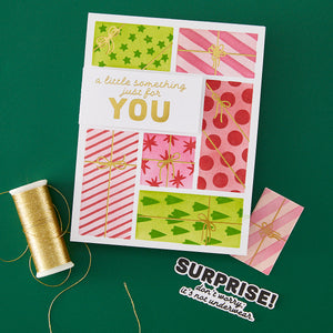 Hero Arts Wrap it Up Letterpress + Foil Plates with Placement Guide