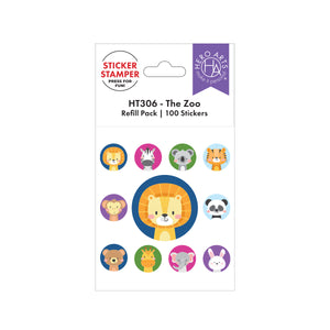 Hero Arts The Zoo Sticker Stamper Refill Pack - 100 Stickers