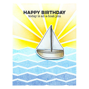 Smooth Sailing Clear Stamp and Die Set  by Simon Hurley