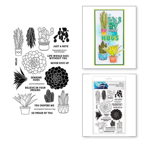 Ranger Succulents Clear Stamp Set by Simon Hurley create.