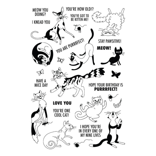 Purrfect Cats Stamp & Die Set by Simon Hurley