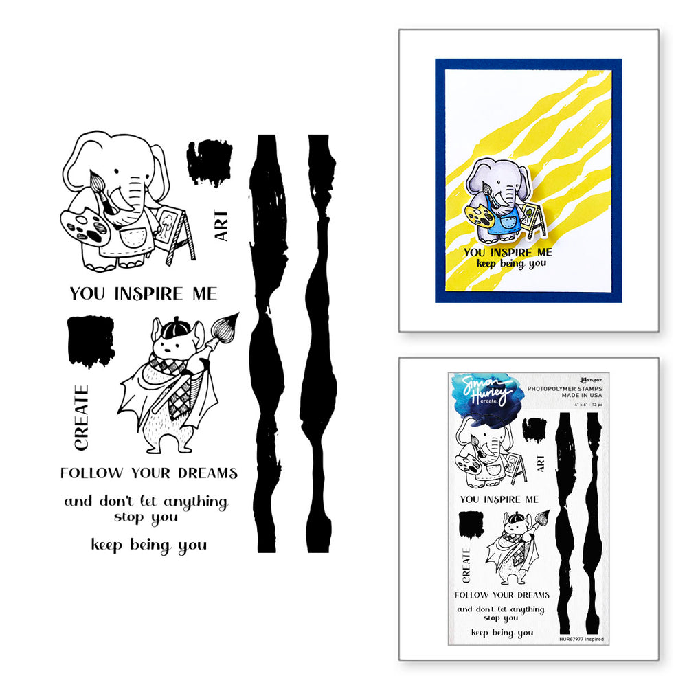 Ranger Inspired Clear Stamp Set by Simon Hurley create.