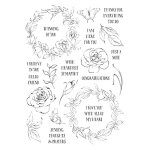 Ranger Everyday Wreaths Clear Stamp Set by Simon Hurley create.