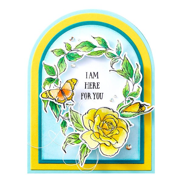 Ranger Everyday Wreaths Clear Stamp Set by Simon Hurley create.