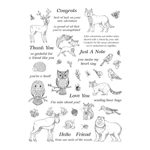 Woodland Wildlife Stamp And Die Bundle by Simon Hurley