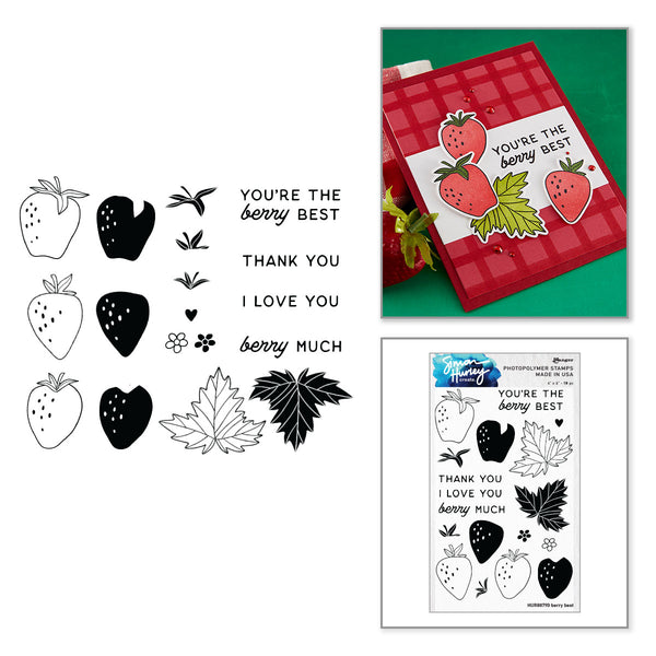 Ranger Berry Best Clear Stamp Set by Simon Hurley create.