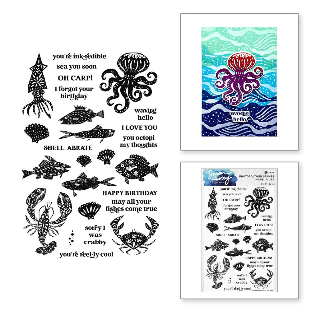 Ranger Under The Sea Clear Stamp Set by Simon Hurley create.
