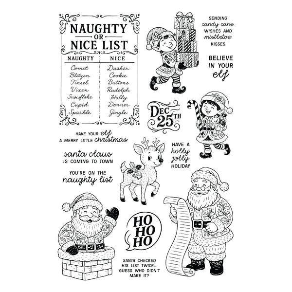 Naughty or Nice Stamp & Die Bundle by Simon Hurley