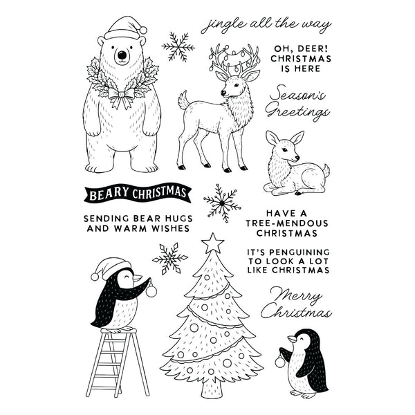 Polar Friends Stamp and Die Bundle by Simon Hurley