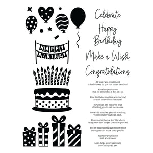 Snarky Birthday Stamp & Die Bundle by Simon Hurley