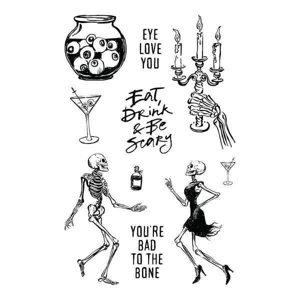 Bad to the Bone Stamp & Die Bundle by Simon Hurley