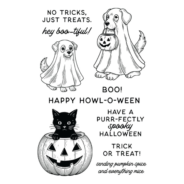 Halloween Pets Stamp & Die Bundle by Simon Hurley