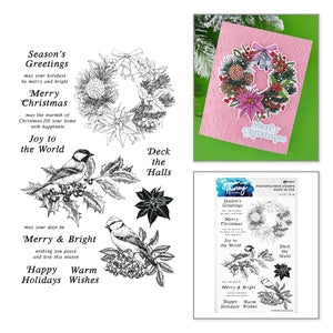 Holiday Birds Etched Dies for Coordinating Stamp Set by Simon Hurley - Nov 2 Consumer Launch Late