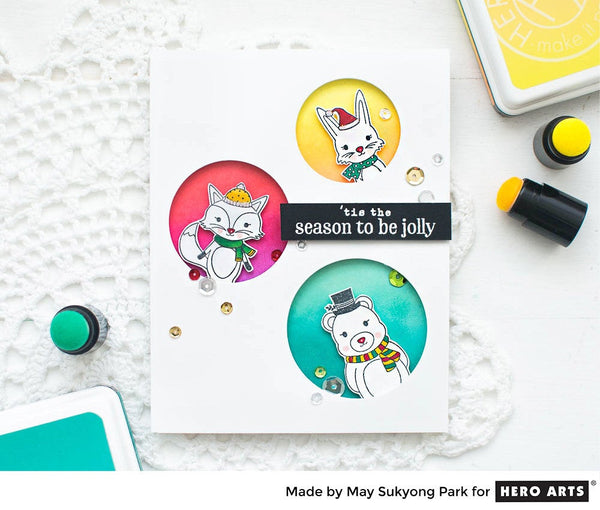 Hero Arts Christmas Messages Clear Stamps