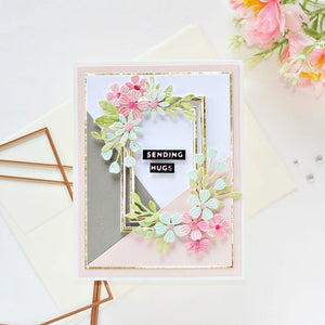 Mini Blooms and Sprigs Etched Dies from the Slimline Collection