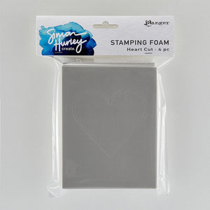 Ranger Heart Cut Stamping Foam Simon Hurley create. 4 pc.
