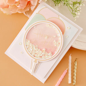 Party Balloons Bouquet Glimmer Hot Foil Plate & Die Set from the Itâ€™s My Party Collection by Carissa Wiley