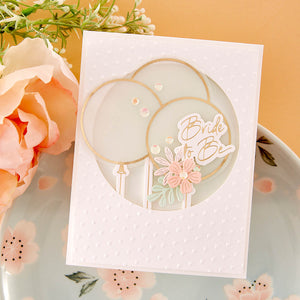 Party Balloons Bouquet Glimmer Hot Foil Plate & Die Set from the Itâ€™s My Party Collection by Carissa Wiley