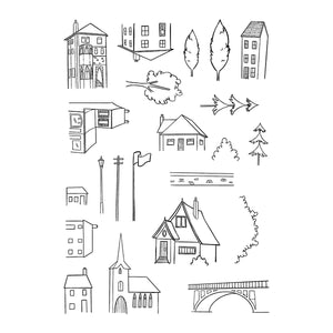 Little Lodgings Clear Stamp Set by Josh Griffiths Studio