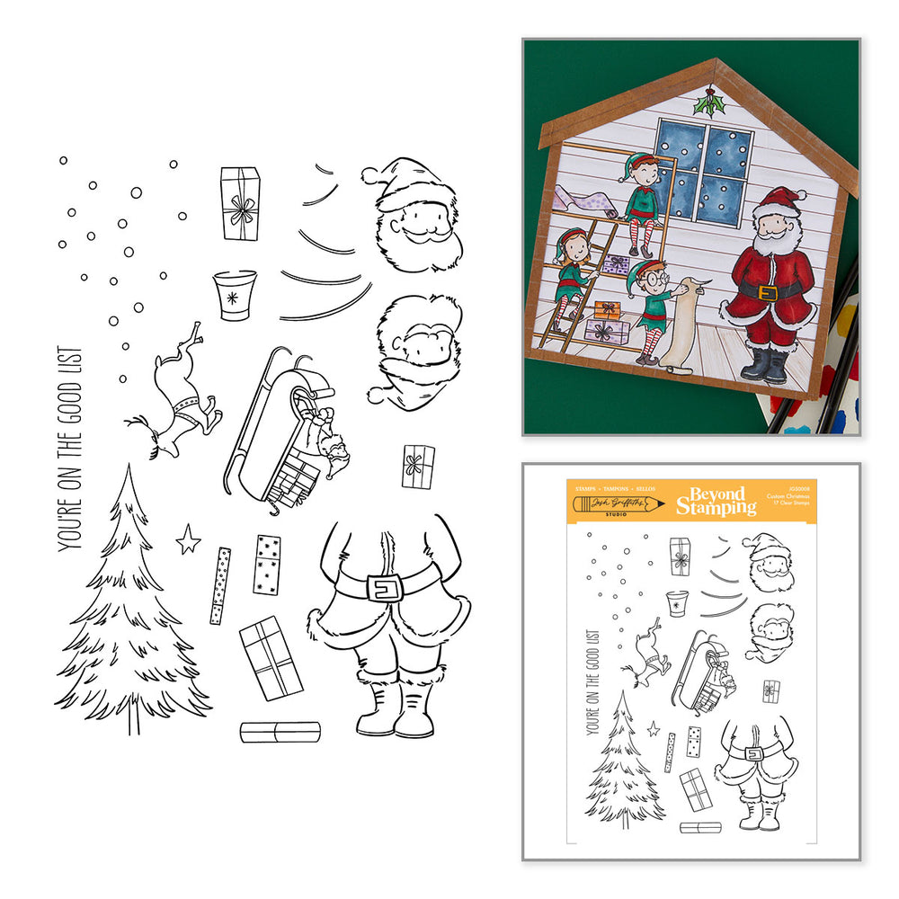 Custom Christmas Clear Stamp Set by Josh Griffiths Studio