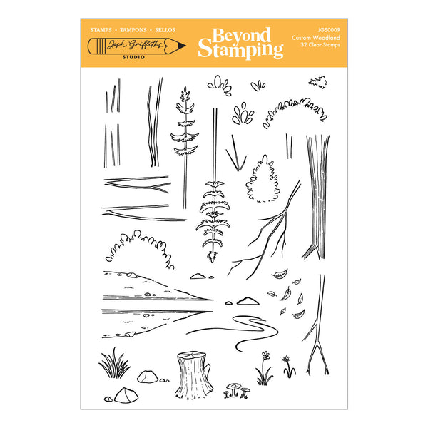 Beyond Stamping Custom Woodland Clear Stamp Set by Josh Griffiths Studio