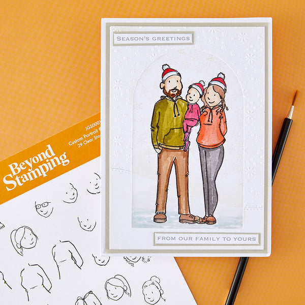 Beyond Stamping Custom Portrait #3 Clear Stamp Set by Josh Griffiths Studio