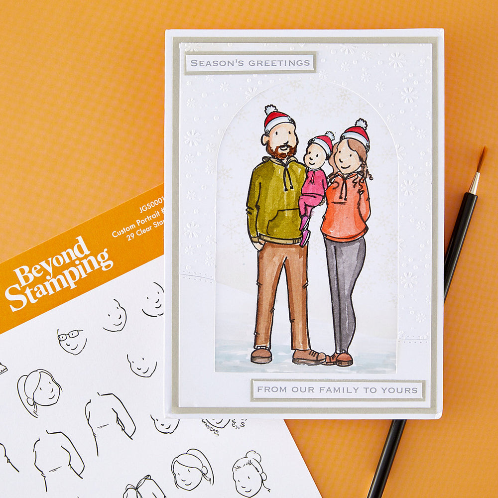 Beyond Stamping Custom Portrait #1 Clear Stamp Set by Josh Griffiths Studio