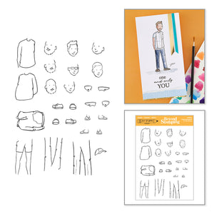 Beyond Stamping Custom Portrait #2 Clear Stamp Set by Josh Griffiths Studio