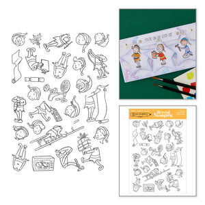 Elves at Work Clear Stamp Set by Josh Griffiths Studio