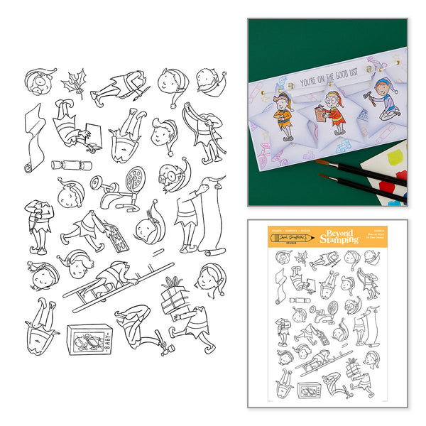 Elves at Work Clear Stamp Set by Josh Griffiths Studio