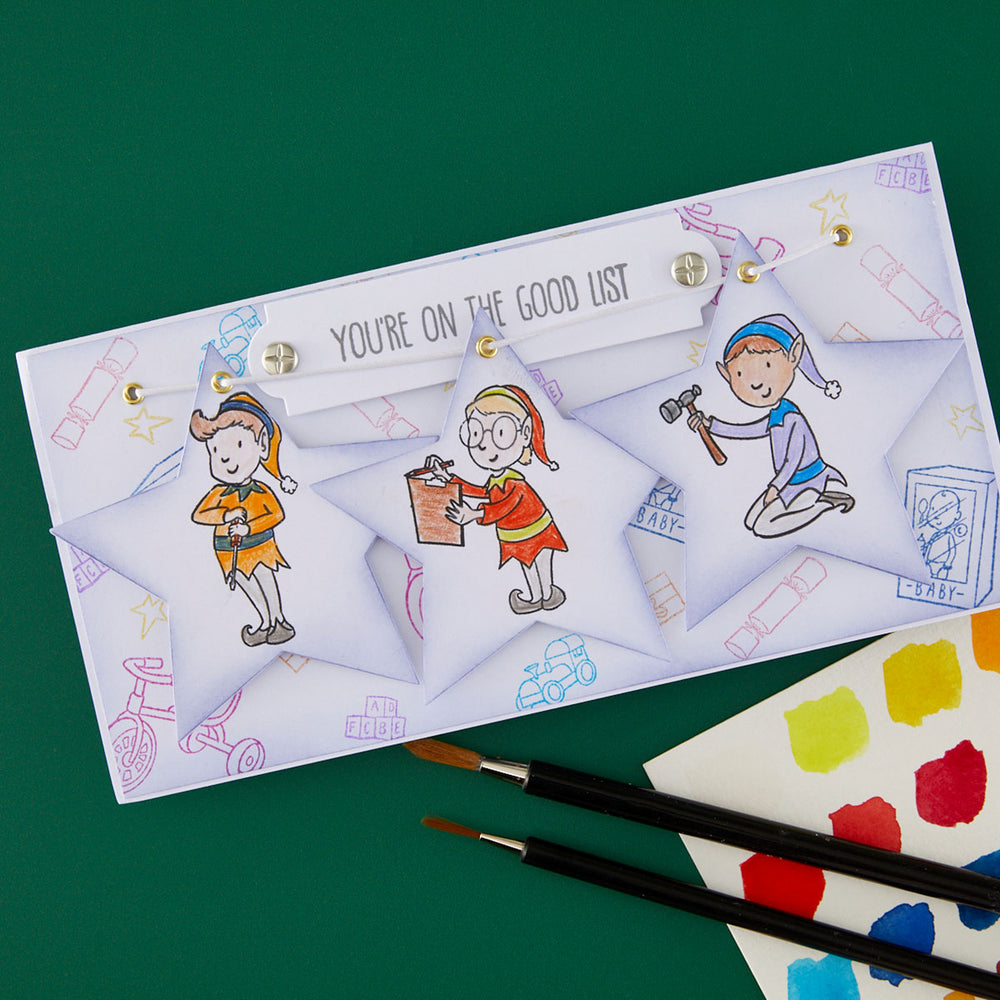 Elves at Work Clear Stamp Set by Josh Griffiths Studio