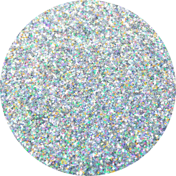 Art Glitter Jet Eye Silver Glitter 1/2 Oz.