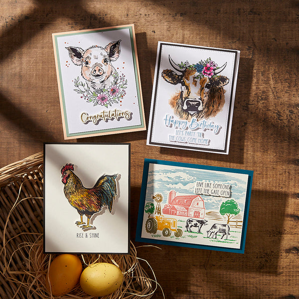 Farm Sweet Farm Registration Press + Foil Plate & Die Set by Justine Dvorak
