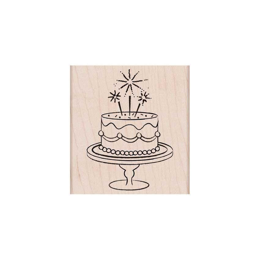 Hero Arts Birthday Cake Wood Stamp