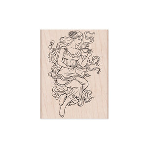 Hero Arts Mocha Maiden Wood Stamps