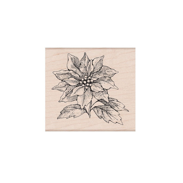 Hero Arts From The Vault Poinsettia Wood Stamps