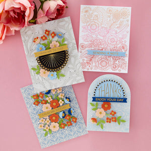 Stitched Kaleidoscope Arch Etched Dies from the Kaleidoscope Arch Collection