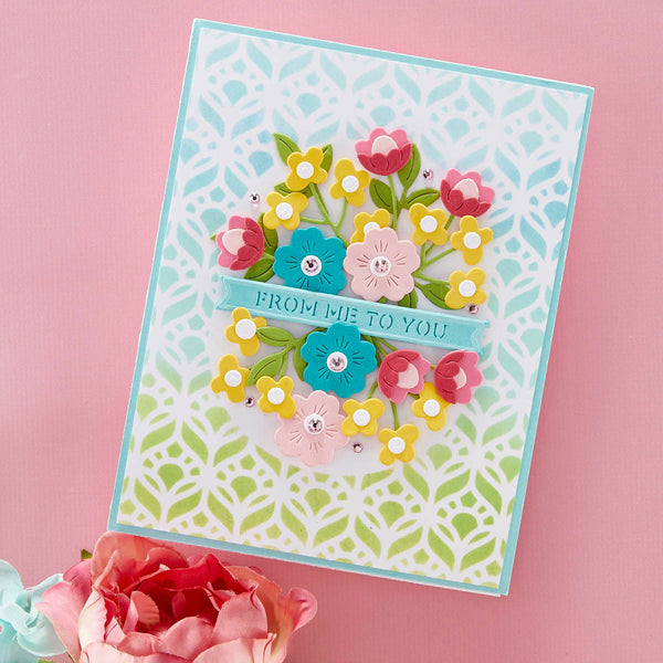 Stitched Kaleidoscope Arch Etched Dies from the Kaleidoscope Arch Collection