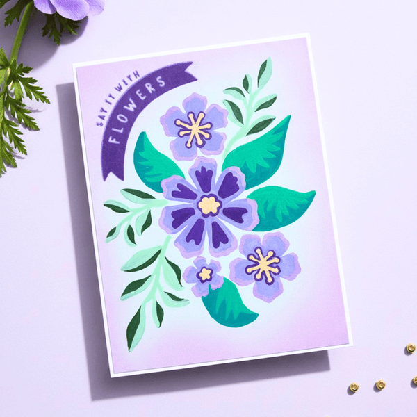 Lisa Horton Crafts Perfect Posie Stamp Set