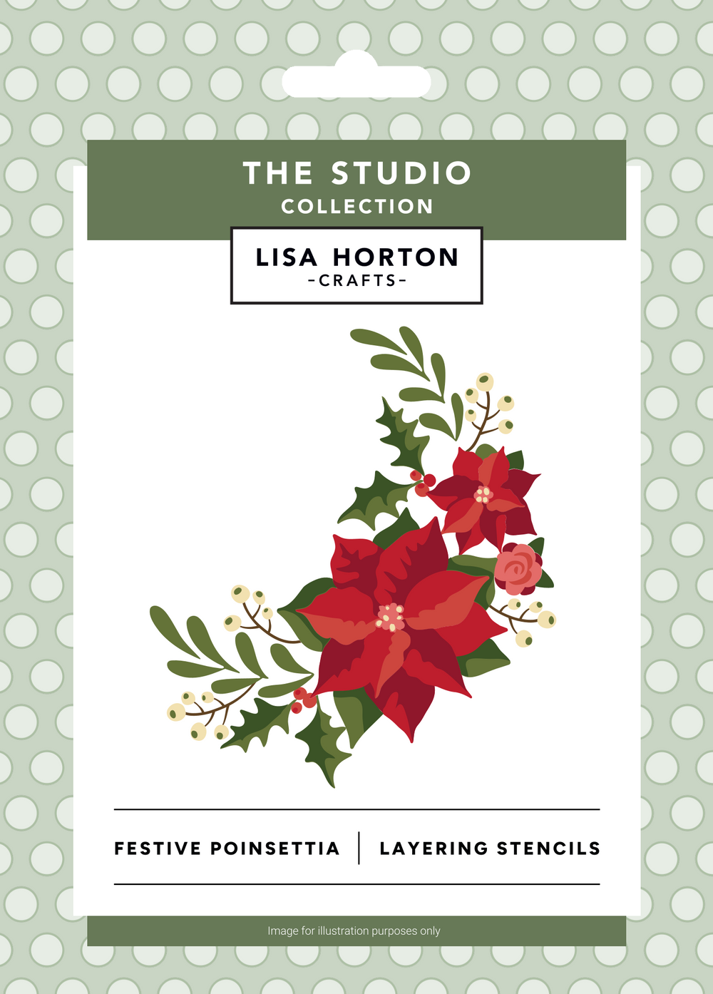 Lisa Horton Crafts Festive Poinsettia Stencil