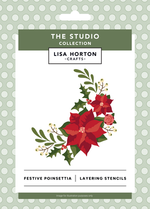 Lisa Horton Crafts Festive Poinsettia Stencil